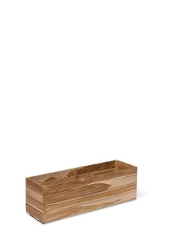 Teak Window Boxes, 8" -Garden Care Shop 38835 0499 tif