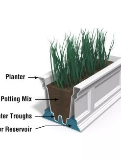 Fairfield Self-Watering Window Box, 4’ 15 Fairfield Self-Watering Window Box, 4’ -Garden Care Shop 39345 16V tif