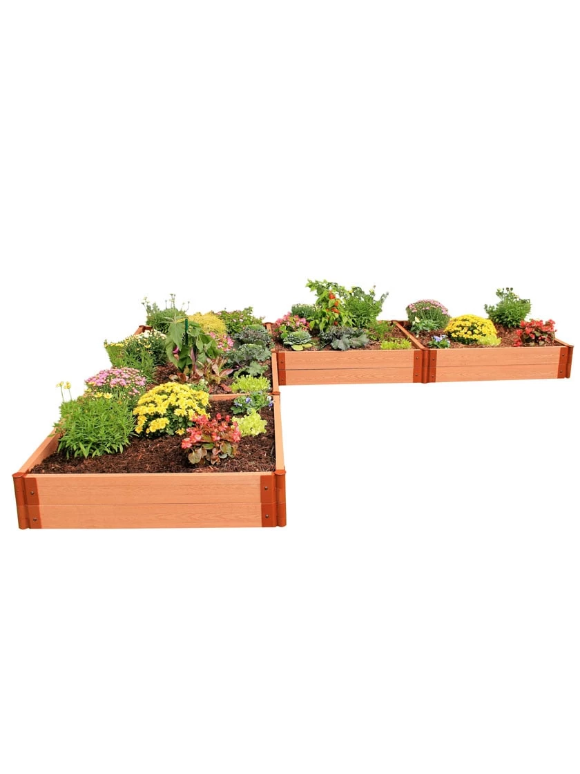 Classic Sienna Raised Garden Bed "L" Shaped With 2" Boards 3 Classic Sienna Raised Garden Bed "L" Shaped With 2" Boards