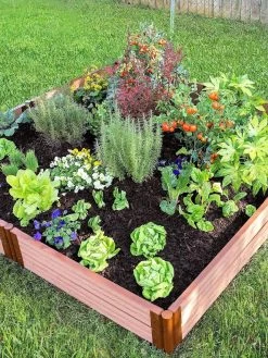 Classic Sienna Composite Raised Bed, 11" High With 2" Board -Garden Care Shop 8588280 05V tif