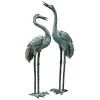 Bronze Crane Statues, Large -Garden Care Shop 8589920 001v