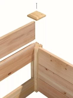 Cedar Raised Garden Bed, 4' X 4' X 6" -Garden Care Shop 8591724 06V tif