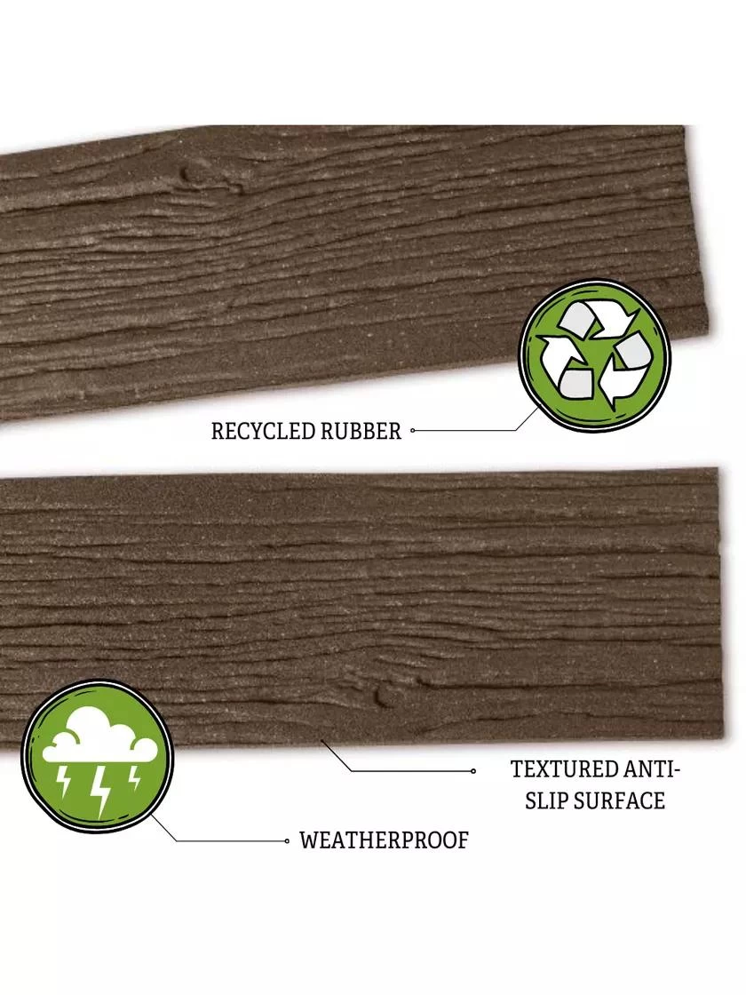 Recycled Rubber Railroad Tie Stepping Stone 6 Recycled Rubber Railroad Tie Stepping Stone - Image 4