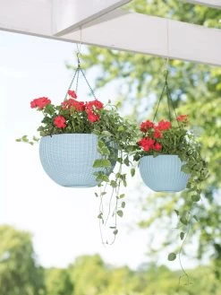 Weave Self-Watering Hanging Basket, 10" -Garden Care Shop 8596490 2069 tif
