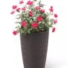 Weave Self-Watering Round Tall Planter, 12-1/2" -Garden Care Shop 8598371 3000 tif