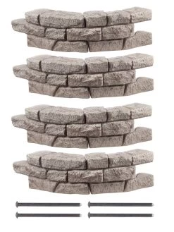 Rock Lock Interlocking Garden System, Curved Sets -Garden Care Shop 8598736 01V jpg