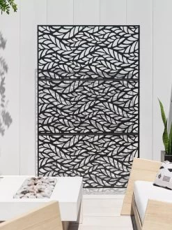 Veradek 3-Panel Privacy Screen Set, Flowleaf 12 Veradek 3-Panel Privacy Screen Set, Flowleaf -Garden Care Shop 8599187 09V tif