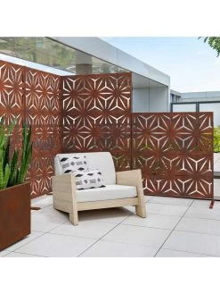 Veradek 2-Panel Privacy Screen Set, Star 19 Veradek 2-Panel Privacy Screen Set, Star -Garden Care Shop 8599214 05v