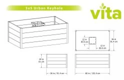 Urban Keyhole Garden 3' X 5' 7 Urban Keyhole Garden 3' X 5' -Garden Care Shop 8599297 05V tif