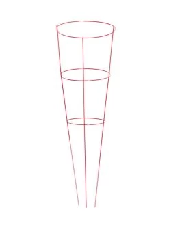 Heavy-Duty Plant Supports 42", Set Of 5 8 Heavy-Duty Plant Supports 42", Set Of 5 -Garden Care Shop 8600029 02v heavy duty colorful plant supports 42 inch red