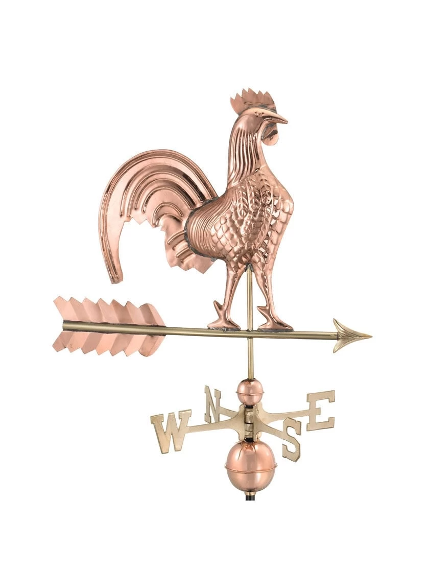 Rooster Copper Weathervane 6 Rooster Copper Weathervane - Image 4