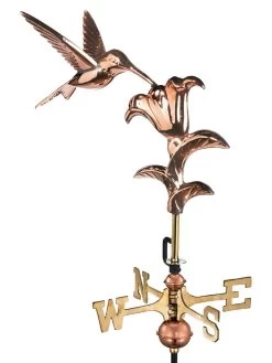 Hummingbird Cottage Copper Weathervane With Roof Mount 7 Hummingbird Cottage Copper Weathervane With Roof Mount -Garden Care Shop 8600377 01v hummingbird garden copper weathervane pole 1