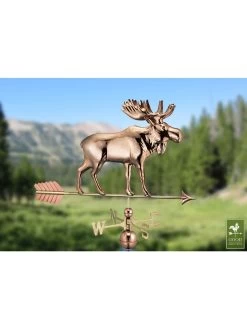 Moose With Arrow Weathervane -Garden Care Shop 8610229 01v
