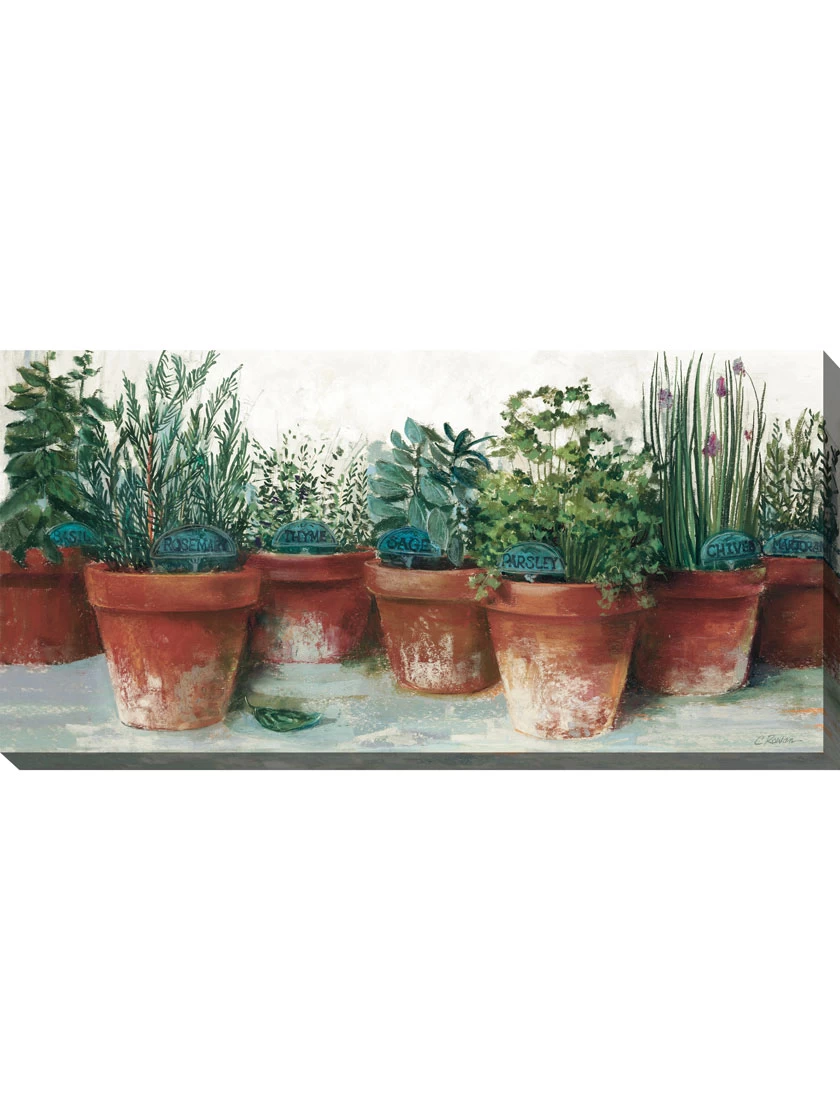 Kitchen Herbs Outdoor Wall Art 4 Kitchen Herbs Outdoor Wall Art - Image 2