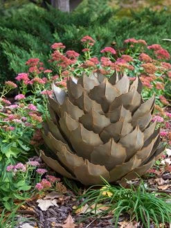 Desert Steel Artichoke Agave Sculpture -Garden Care Shop 8610761 03v