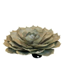 Desert Steel Blue Rose Succulent Sculpture -Garden Care Shop 8610765 01v desert steel blue rose succulent medium
