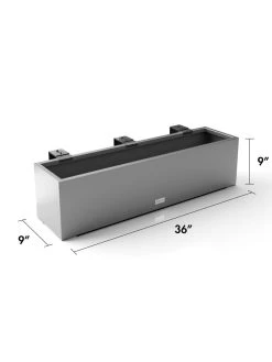 Veradek Metallic Series Railing Planters 30 Veradek Metallic Series Railing Planters -Garden Care Shop 8611610 19v