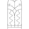 Achla Primrose Trellis & Side Panels 2 Achla Primrose Trellis & Side Panels -Garden Care Shop 8611800 01v achla primrose trellis and side panels black powder coated wrought iron