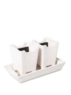 Stoneware Self-Watering Windowsill Planters, Set Of 2 10 Stoneware Self-Watering Windowsill Planters, Set Of 2 -Garden Care Shop 8611890 5658 tif