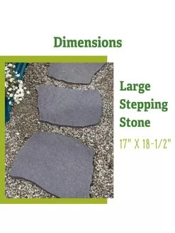 Recycled Rubber Flagstone Stepping Stone 25 Recycled Rubber Flagstone Stepping Stone -Garden Care Shop 8612235 1