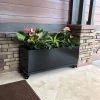 Nice Aluminum Trough Planter With Casters, 19" High 1 Nice Aluminum Trough Planter With Casters, 19" High -Garden Care Shop 8612402 04V jpg