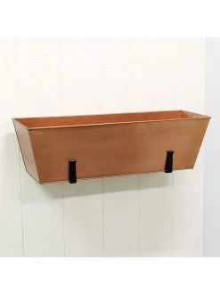 Achla Designs Plain Copper Plated Flower Box, Large -Garden Care Shop 8612915 04v