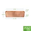 Achla Designs Solid Copper Flower Box, Large 2 Achla Designs Solid Copper Flower Box, Large -Garden Care Shop 8612919 01v achla designs solid copper flower box large
