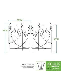 Achla Acanthus Fence Trellis -Garden Care Shop 8612991 02v