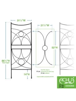 Achla Aurora Trellis Center Link -Garden Care Shop 8612993 02v