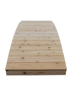 Plank Garden Bridge Unfinished 3' X 8' -Garden Care Shop 8613100 02v