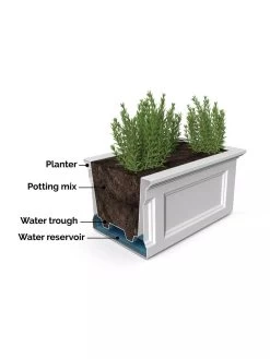 Fairfield Self-Watering Elevated Garden Bed -Garden Care Shop 8613283 07V 3 4