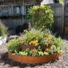 Birdies™ Corten Steel Round Raised Bed, Large, Low -Garden Care Shop 8613290 0099 birdies corten steel tiered round raised bed kit