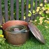 Hammered Copper Hose Pot With Lid 2 Hammered Copper Hose Pot With Lid -Garden Care Shop 8613311 0102 hammered copper hose pot with lid