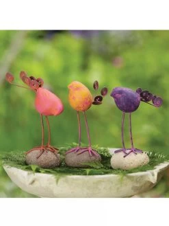 Birds On Stones Set -Garden Care Shop 8613371 01V 3 4