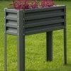 Metal Double Height Raised Garden Bed -Garden Care Shop 8613688 05V metal elevated raised garden bed 3 4