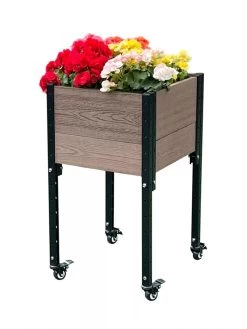 Mobile Elevated Corner Planter -Garden Care Shop 8614267 02V