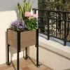 Mobile Elevated Corner Planter -Garden Care Shop 8614267 04V mobile elevated corner planter